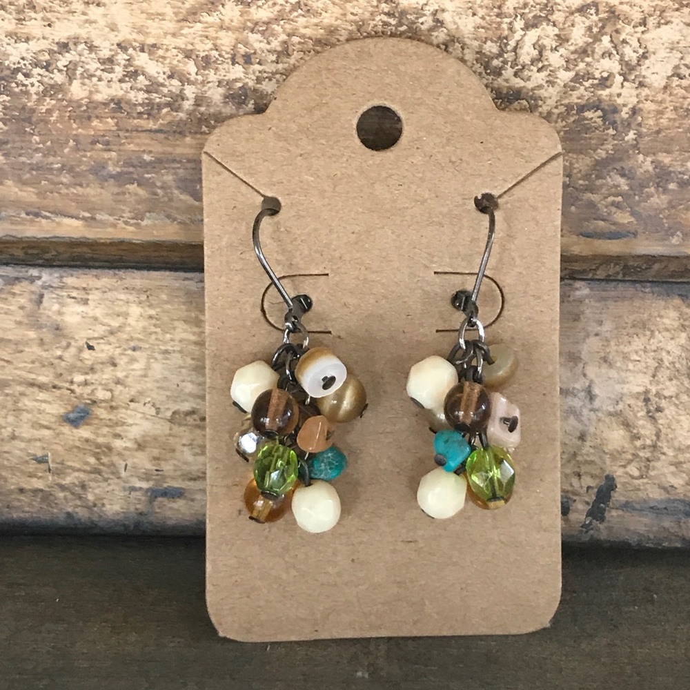 Cluster Drop Earrings
